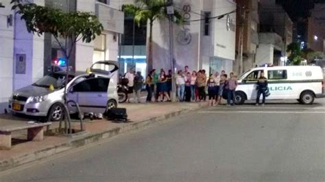 Imágenes del ataque de sicarios a dos personas en Bucaramanga