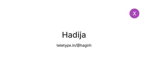 Hadija — Teletype