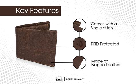 Buy BROWN BEAR Stylish Pure Nappa Leather Branded Certified RFID ...