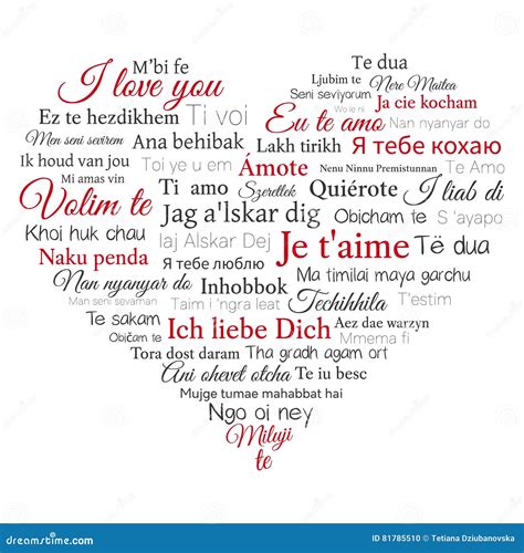 I Love You In Different Languages List