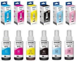 Epson L800 L805 L810 L850 L1800 Set of 6 Company Bottles Sealed Black ...