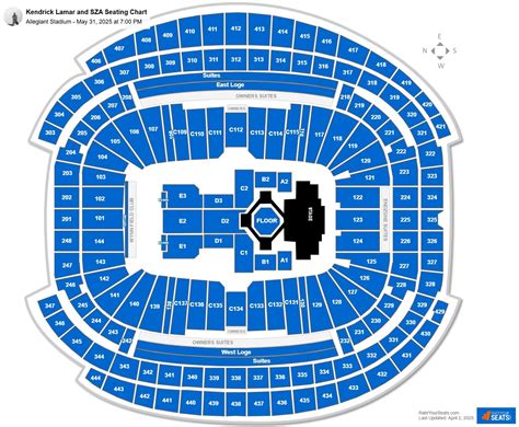 Allegiant Stadium Concert Seating Chart - RateYourSeats.com