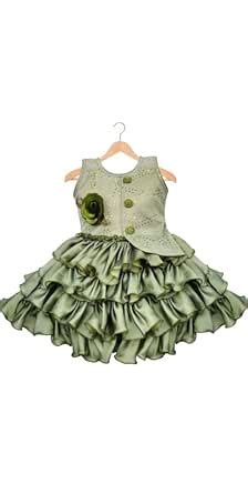 Buy Real Clothing Girls Blended Cotton Knee Length Dress (2-3 Years ...