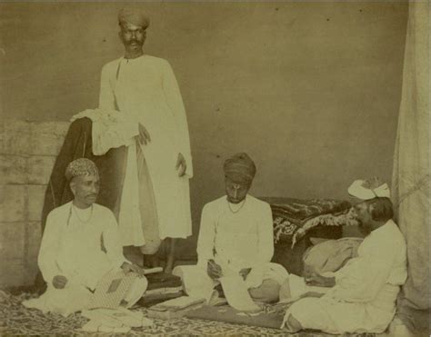 Albumen Photograph of Cloth Merchants - Old Indian Photos