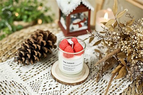 Strawberry Candle Jar – Coral Tree