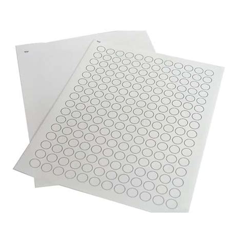 Cole-Parmer Microtube Circular Printer Labels, White, 3/8" Dia; 1000/Pk ...