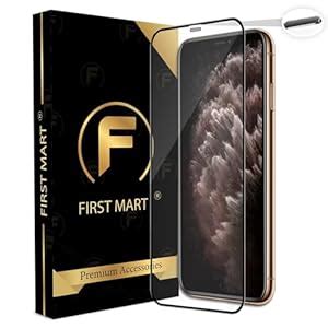 FIRST MART Advanced HD+ Tempered Glass for iPhone 11 Pro Max and iphone ...