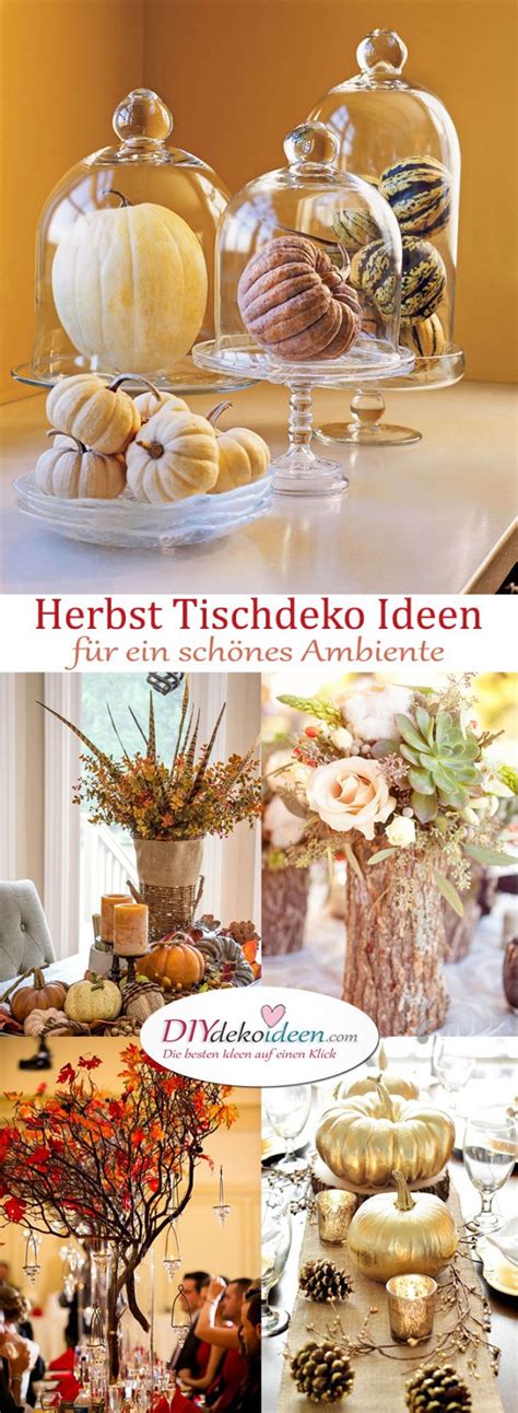 Herbst Tischdeko Ideen, die für ein schönes Ambiente sorgen ...