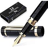Wordsworth & Black Fountain Pen Set, Luxury Bamboo Wood - Medium Nib ...