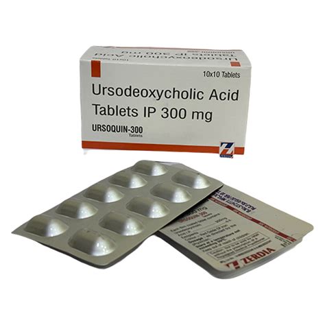 Ursoquin 300 - Ursodeoxycholic Acid Tablets IP 300 mg - Zerdia ...