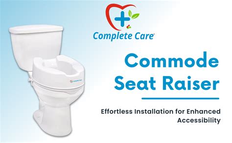 Complete Care Toilet Commode Raiser – 6 Inch Elevated Toilet Seat for ...