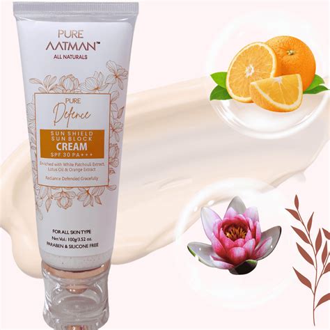 Face Sunscreen-Sun Shield Sun Block Cream SPF 30 PA +++ With Lotus Oil ...