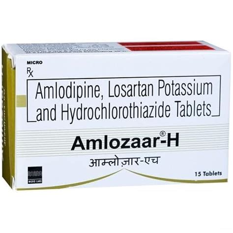 Amlozaar-H - Strip of 15 Tablets : Amazon.in: Health & Personal Care