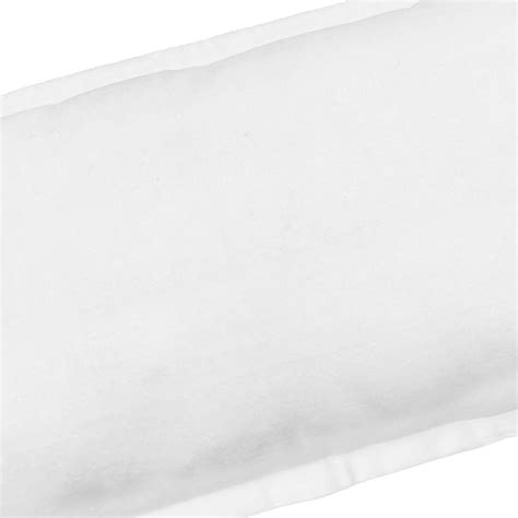 Providence White Cotton Velvet Throw Pillow, 14x36