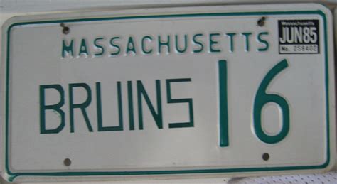 Massachusetts Vanity Plate Types at Madeleine Frayne blog