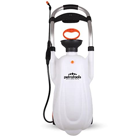 Buy PetraTools 4 Gallon Mini Manual Wheeled Pump Cart Sprayer with ...