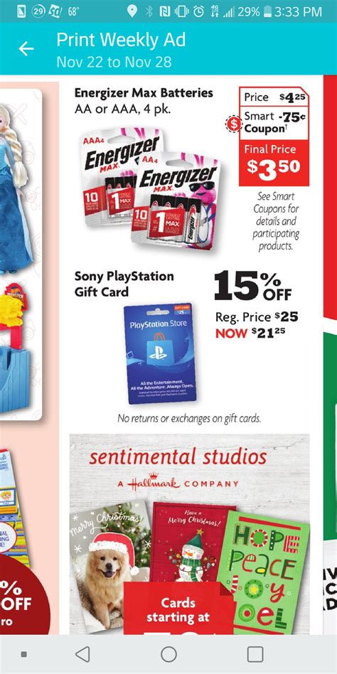 PS Store gift cards - 15% off at Family Dollar, 11/22-11/28 : r/PS4Deals