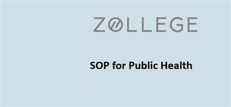SOP for Public Health: Format, Sample and Tips
