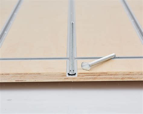 Buy T Track 48 with Wood Screws- Double-Cut Profile Aluminum T-Track ...