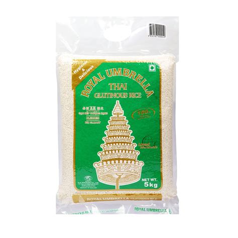 Royal umbrella thai glutinous rice 5kg : Amazon.in: Bags, Wallets and ...