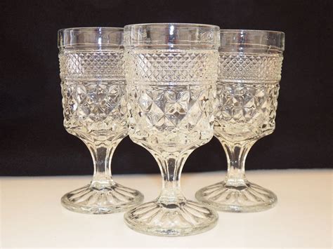 Vintage Glassware Anchor Hocking Wexford Set of Three | Vintage ...
