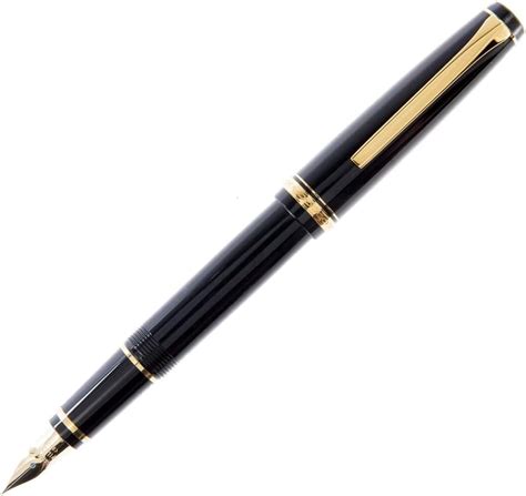 Pilot Namiki Falcon Collection Fountain Pen, Black with Gold Accents ...
