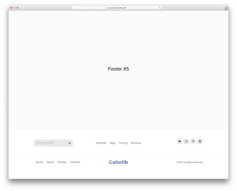 Image result for HTML5 Footer Examples