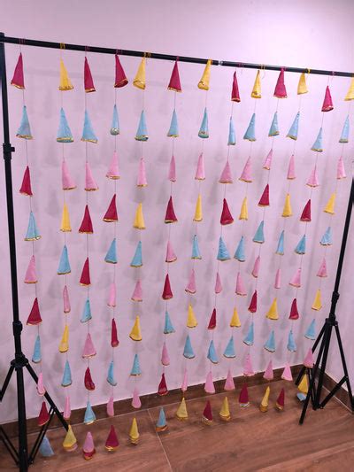 LAMANSH Pack of 20 hangings ( 5 ft Height ) Artificial Mogra Jasmine F ...