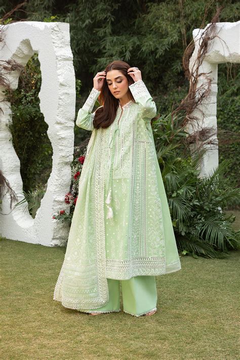 Sobia Nazir Summer Luxury Lawn Suit Design 7B - Green Pakistani Suit ...