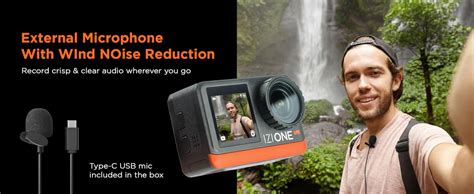 IZI One Lite 5K Action Camera 4K 60FPS 50MP Ultra HD Dual Screen