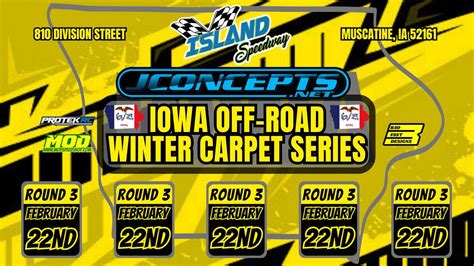 Iowa Off-road Winter Carpet Series Round 3 FINAL, Island Speedway Off ...