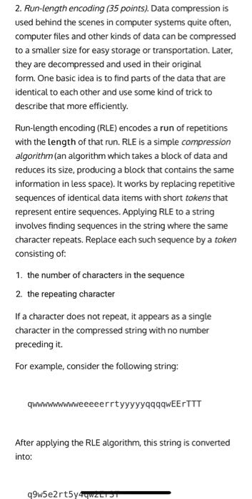 Image result for Run-Length Encoding Compression