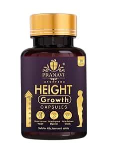 Pranavi Ayurveda Height Growth Capsules | Natural Height Increase ...