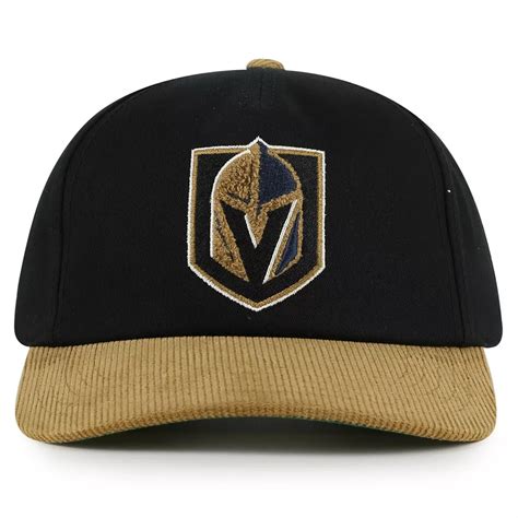 Men's American Needle Black/Gold Vegas Golden Knights Burnett ...