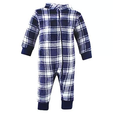 Hudson Baby Unisex Toddler Plush Jumpsuits, Cars