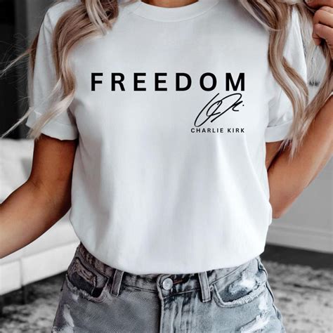 Charlie Kirk Freedom Shirt, Patriotic T-shirt, Freedom Shirt - Etsy