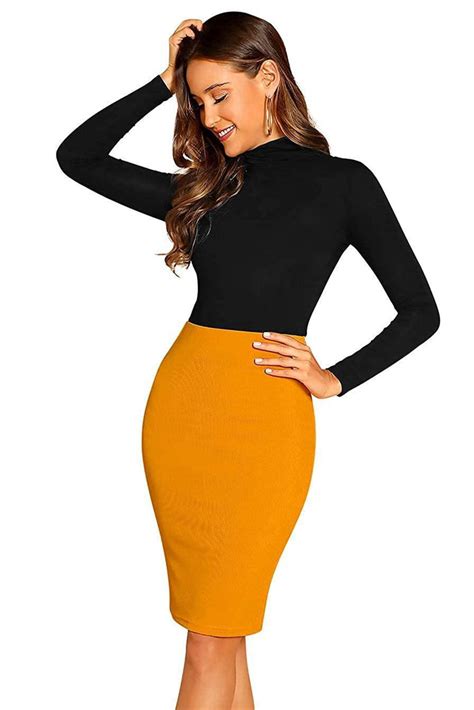 Women's Knee Length Bodycon Dress – Designer mart