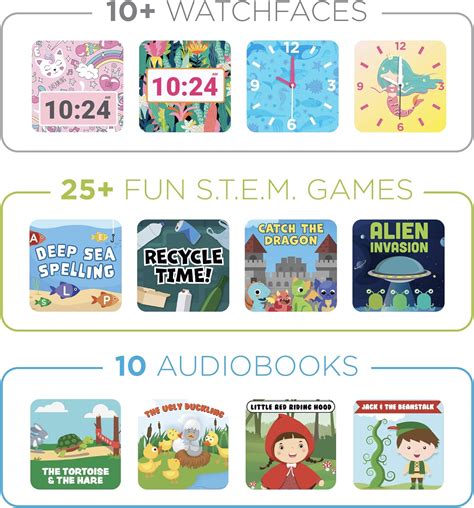 Buy Smartwatch for Kids with Swivel Selfie Camera, STEM Learning, 20 ...