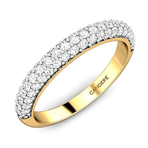 Candere By Kalyan Jewellers 18KT Yellow Gold and Diamond Ring for Women ...