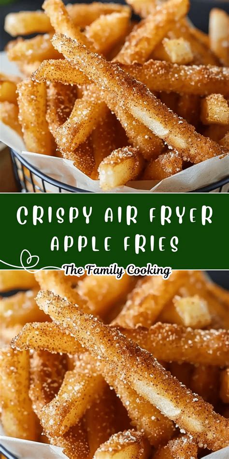 Crispy Air Fryer Apple Fries | TheFamilyCooking