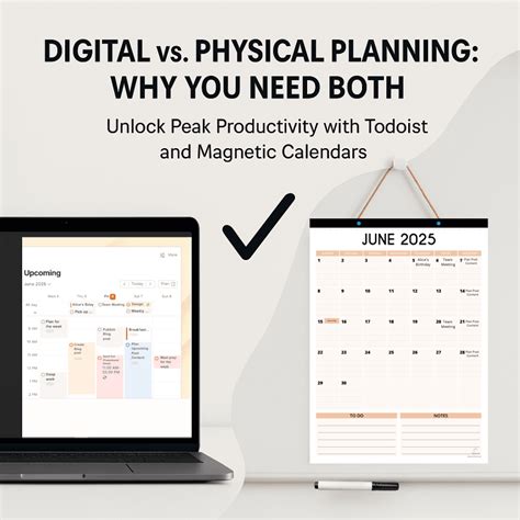 Digital vs. Physical Planning: Why You Need Both Todoist and Magnetic Calendars for Peak ...