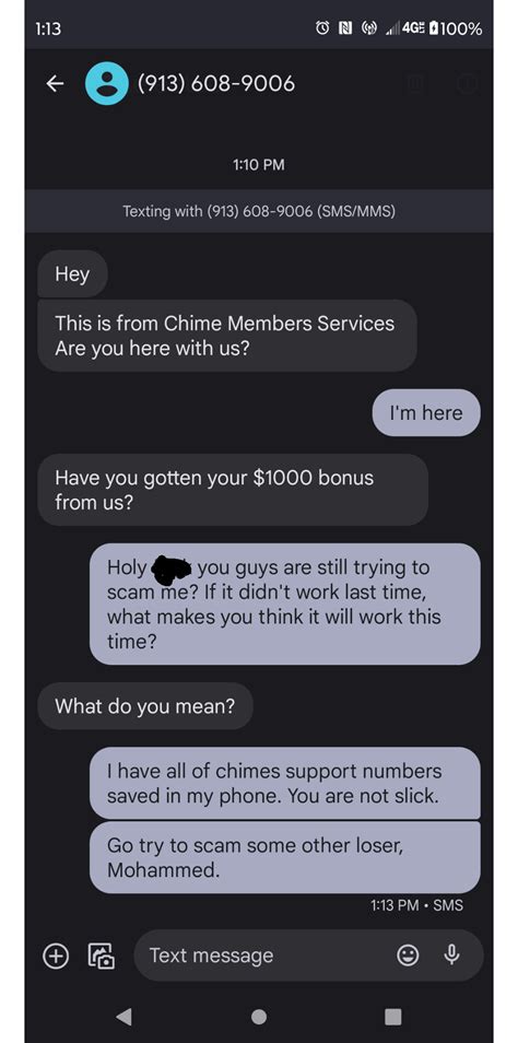 Chime scam : r/Scams