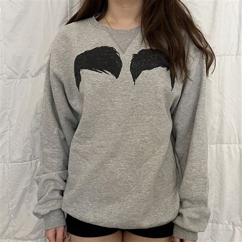 Women's Grey and Black Sweatshirt | Depop