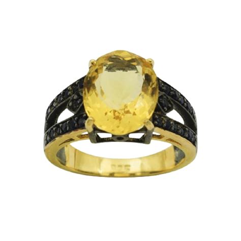 Buy Authentic Citrine, Blue Sapphire Gemstone 925 Solid Sterling Silver ...