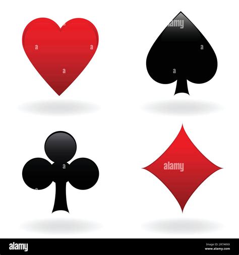 Diamond, heart, spade and club Stock Vector Image & Art - Alamy