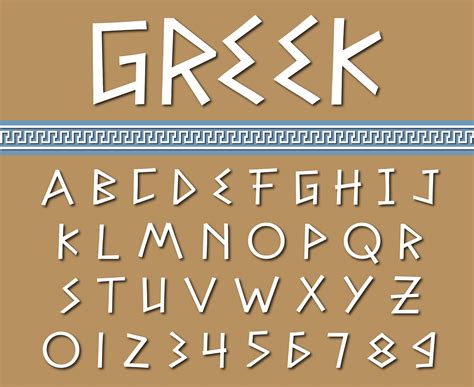 Greek Font Ancient Greece Font Ancient Font Styles Greek Letters Font ...