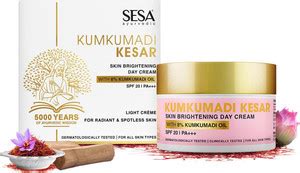 SESA Ayurvedic Kumkumadi Kesar Skin Brightening Day Cream with SPF 20 ...