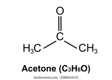 Image result for C3H6O Structural Formula