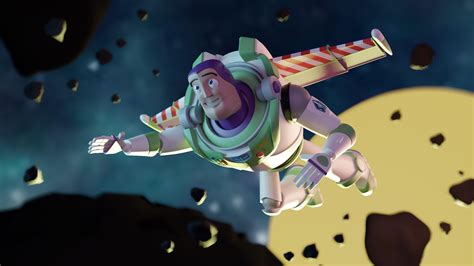 Buzz Lightyear Flying In Space