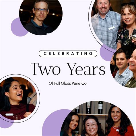 🎉 Cheers to Full Glass Wine’s first two years! Thank you to our visionary co-founders Neha T ...